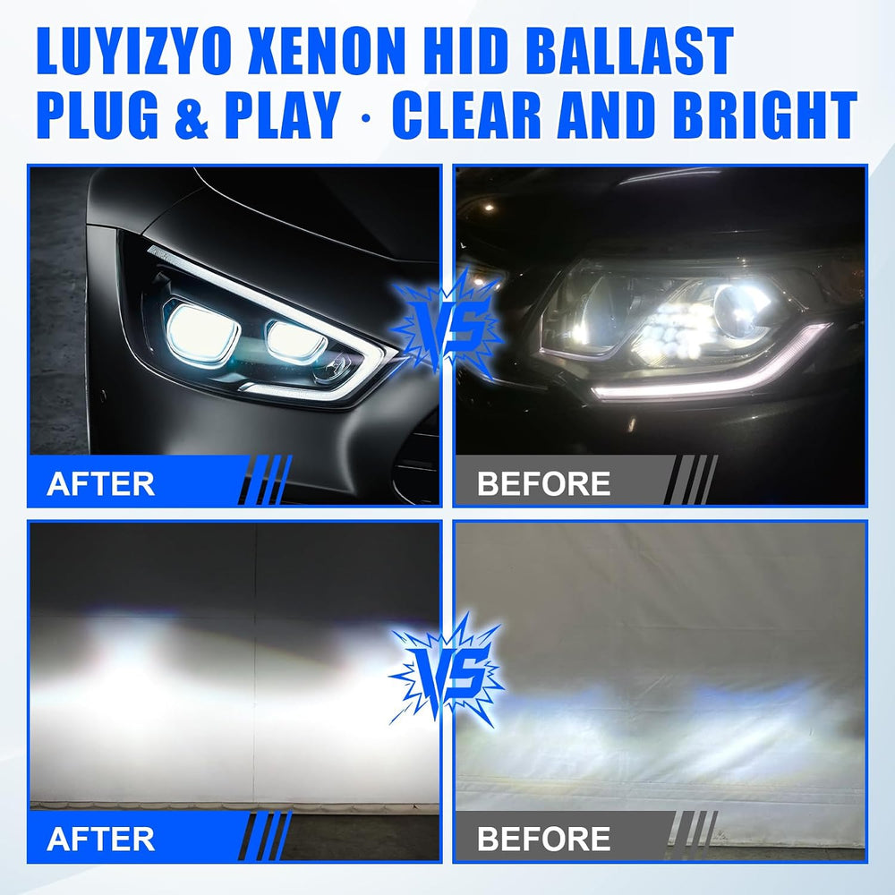 2 Pcs Xenon HID Headlight Ballast Control Unit 5DV 009 000-00 15782392 Compat...