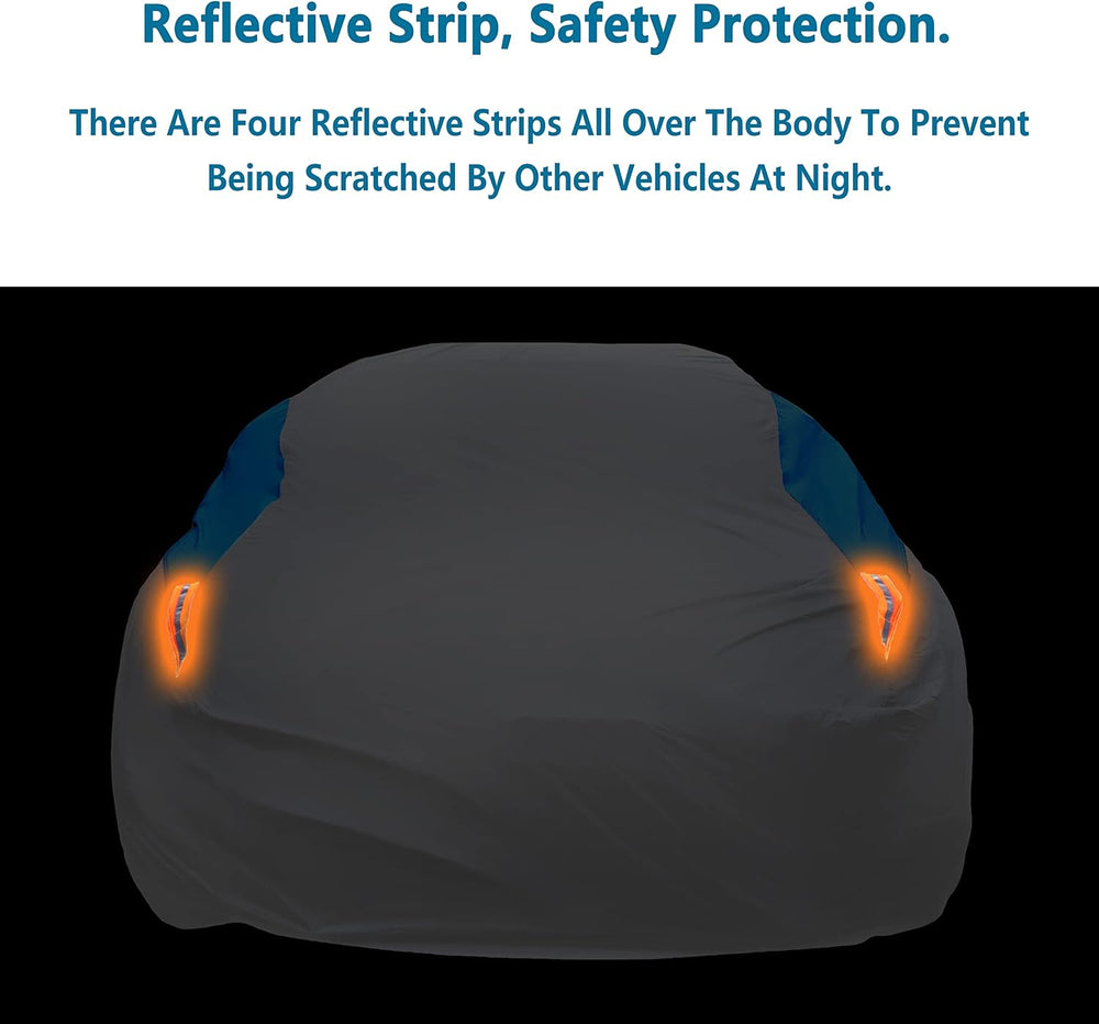 MORNYRAY Waterproof Car Cover All Weather Snowproof UV Protection Windproof O...