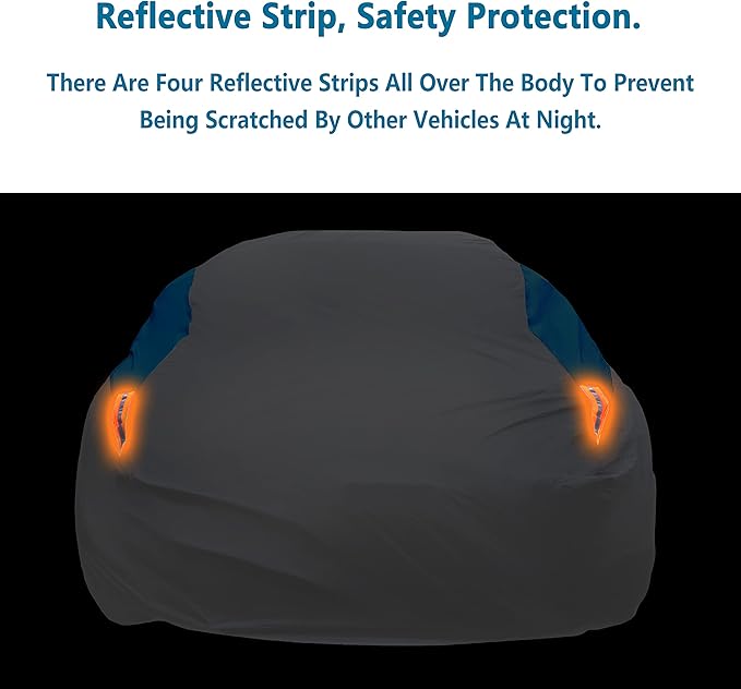MORNYRAY Waterproof Car Cover All Weather Snowproof UV Protection Windproof