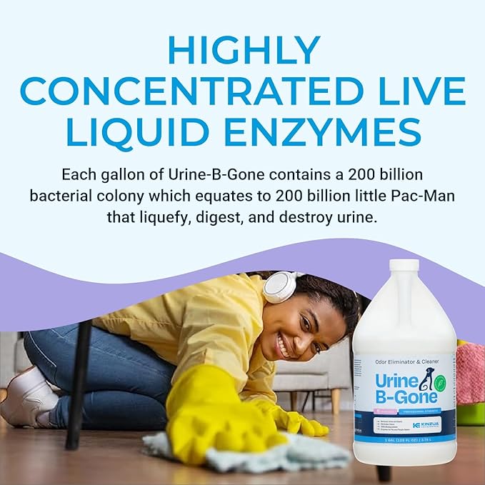 KINZUA ENVIRONMENTAL Urine B-Gone, Professional Enzyme Odor Eliminator & Pet
