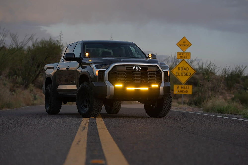 RIGID INDUSTRIES D-Series Amber PRO LED Light Pods Spot, Pair