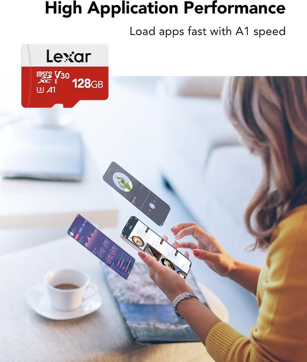 Lexar E-Series 128GB 2 PK Micro SD Card microSDXC UHS-I Flash Memory Card