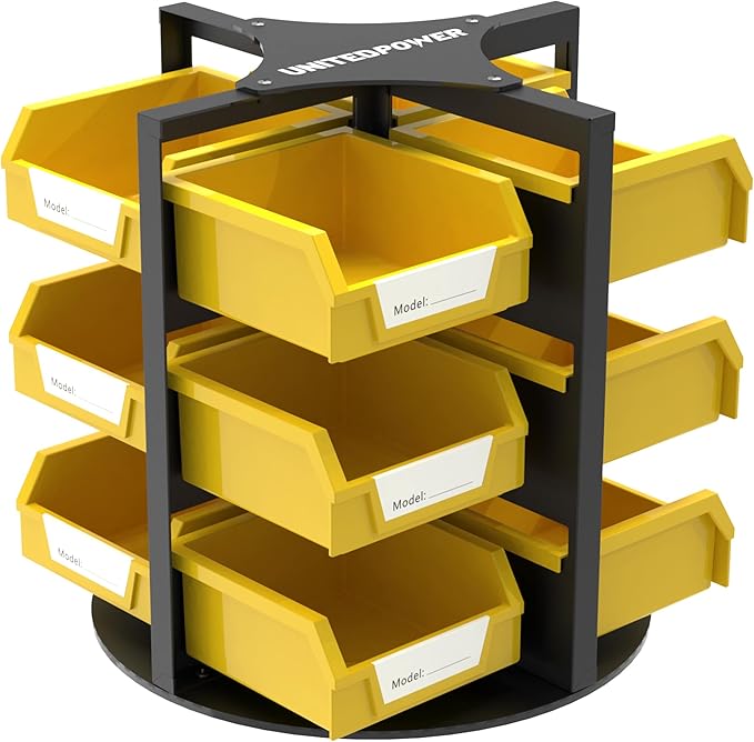 UNITEDPOWER Rotating Storage Bins, Tool Organizer, Hardware Crafts, Small Parts