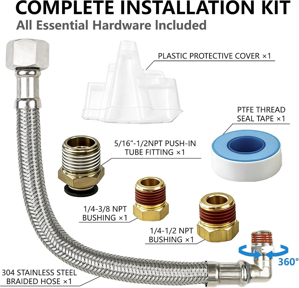 Compressor auto drain timer valve, 1/4, 3/8, 1/2 air tank outlet compatible