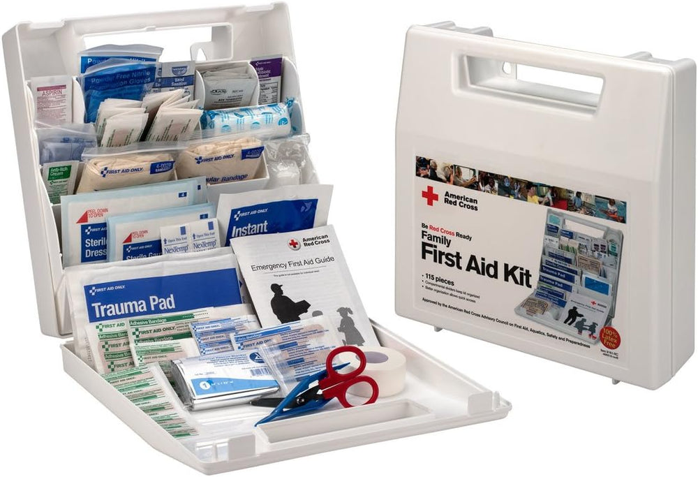 First Aid Only 9161-RC American Red Cross Deluxe Family First Emergency First...