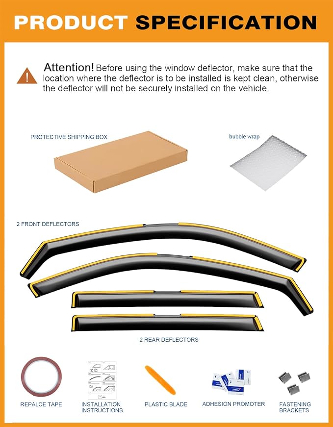 in-Channel Window Rain Guards Fit