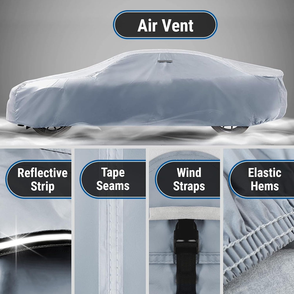 iCarCover Car Cover Waterproof All Weather for 1975-1977 Pontiac Astre