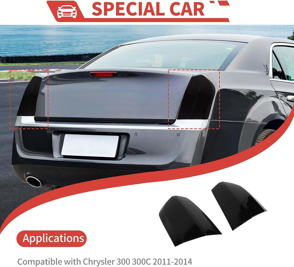 Tail Light Lamp Cover Guard Blackout Kit Exterior Accessories Compatible with...