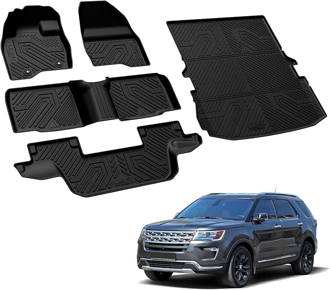 LASFIT Floor Mats & Cargo with Backrest Mat