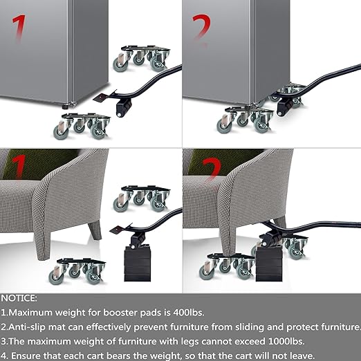 Furniture-Dolly-Furniture-Movers-with-5-Wheels, Furniture Sliders Large Size