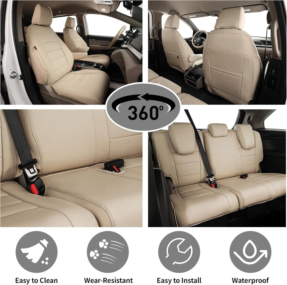 EKR Car Seat Covers for Honda Odyssey 2018-2026,8 Seats Full Set