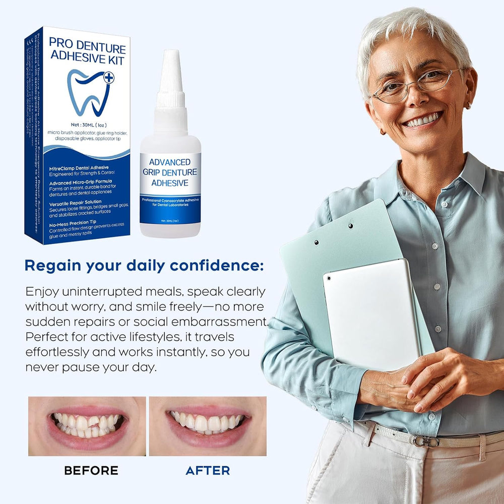Dental Lab Instant Bonding Glue for Dentures & Lab Tools – Fast-Setting i...