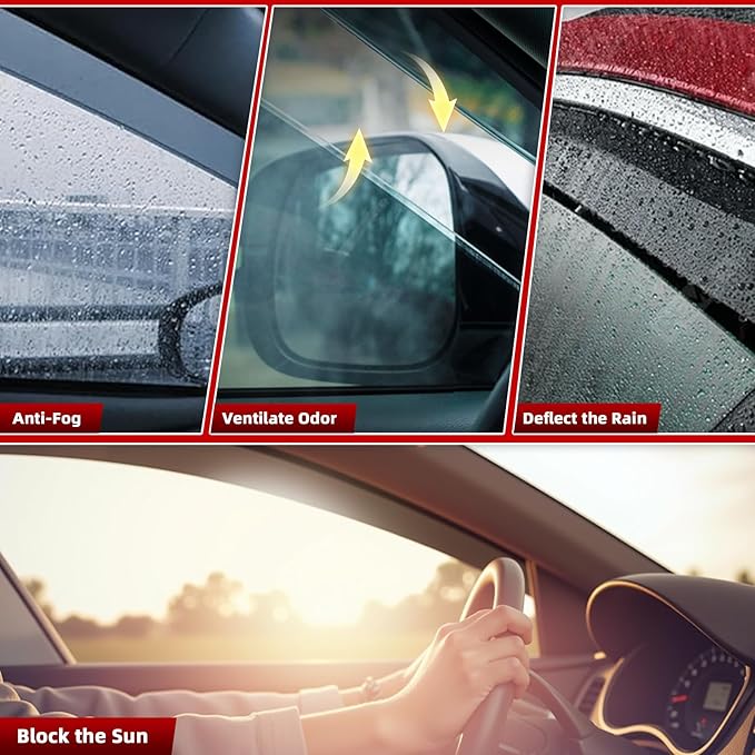in-Channel Rain Guards Fit for Nissan Altima 2019 2020 2021 2022 2023 2024 20...