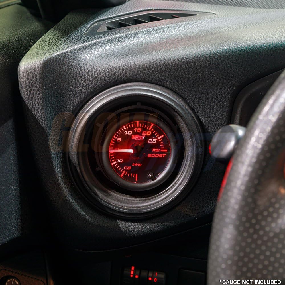 GlowShift Black Single Air Vent Gauge Pod Fits BRZ 13-20 & FR-S 13-16
