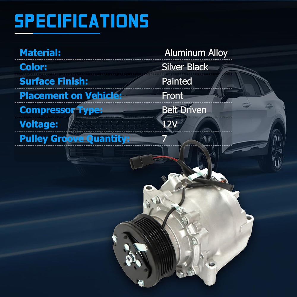 4918AC AC Compressor AC Compressor with Clutch Fits for 2006-2011 Civic 1.8L ...