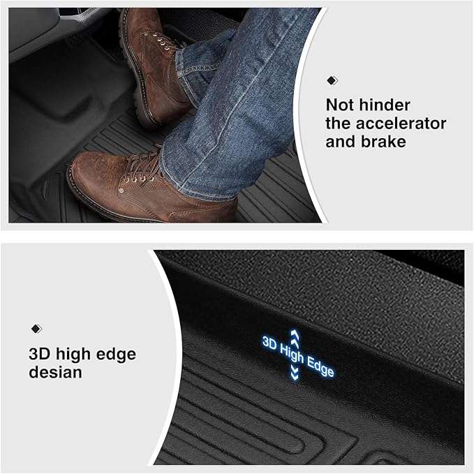 Powerty Floor Mats for 2019-2022 2023 2024 Kia Forte Accessories All Weather
