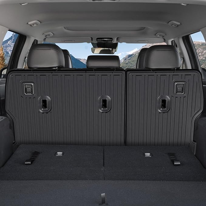 2nd Row Backrest Mat for 2024 2025 Hyundai Santa FE, All Weather TPE Seat Back