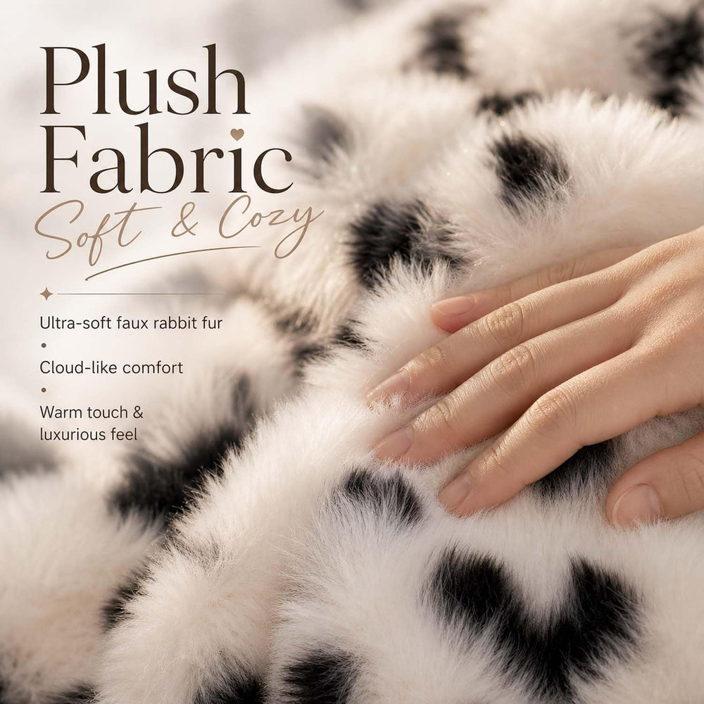 9PCS Fluffy Leopard Car Seat Covers, Anti-Slip Warm Car Seat Cushion Set