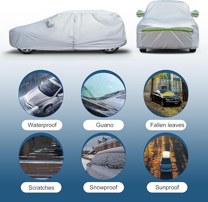 AUQDD 6-Layers Premium Truck Car Cover Waterproof All Weather Weatherproof UV