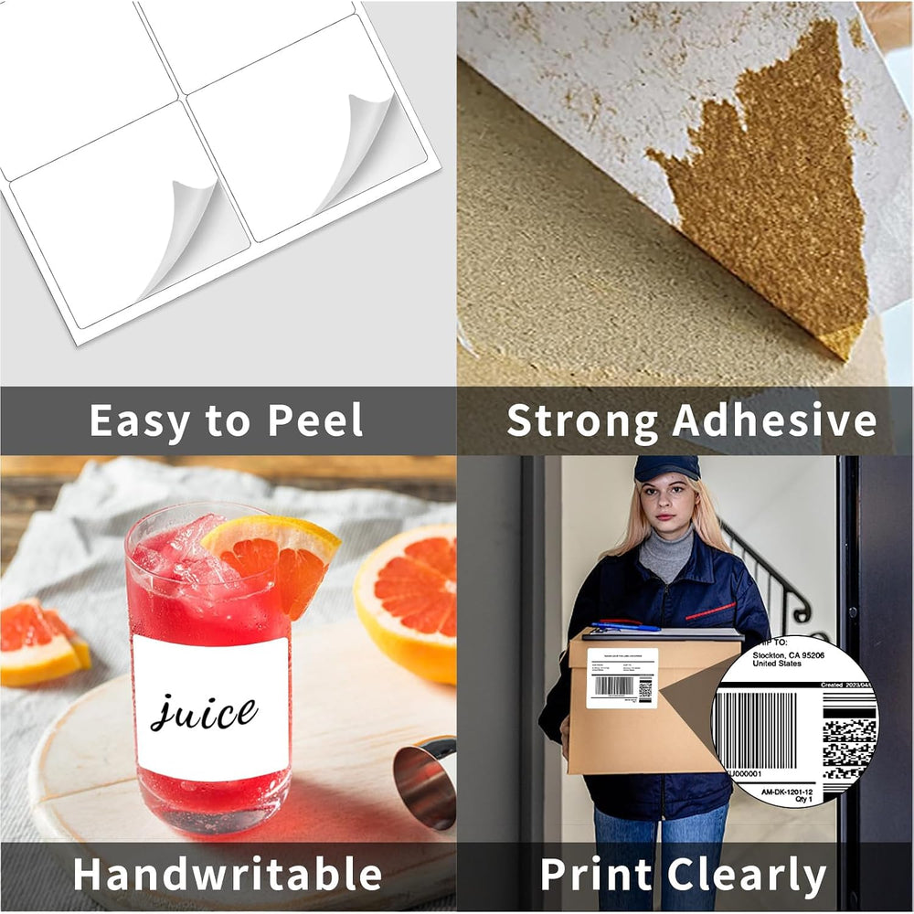 500 Sheets Shipping Labels 3000 Labels, 6 per Sheet Sticker Labels