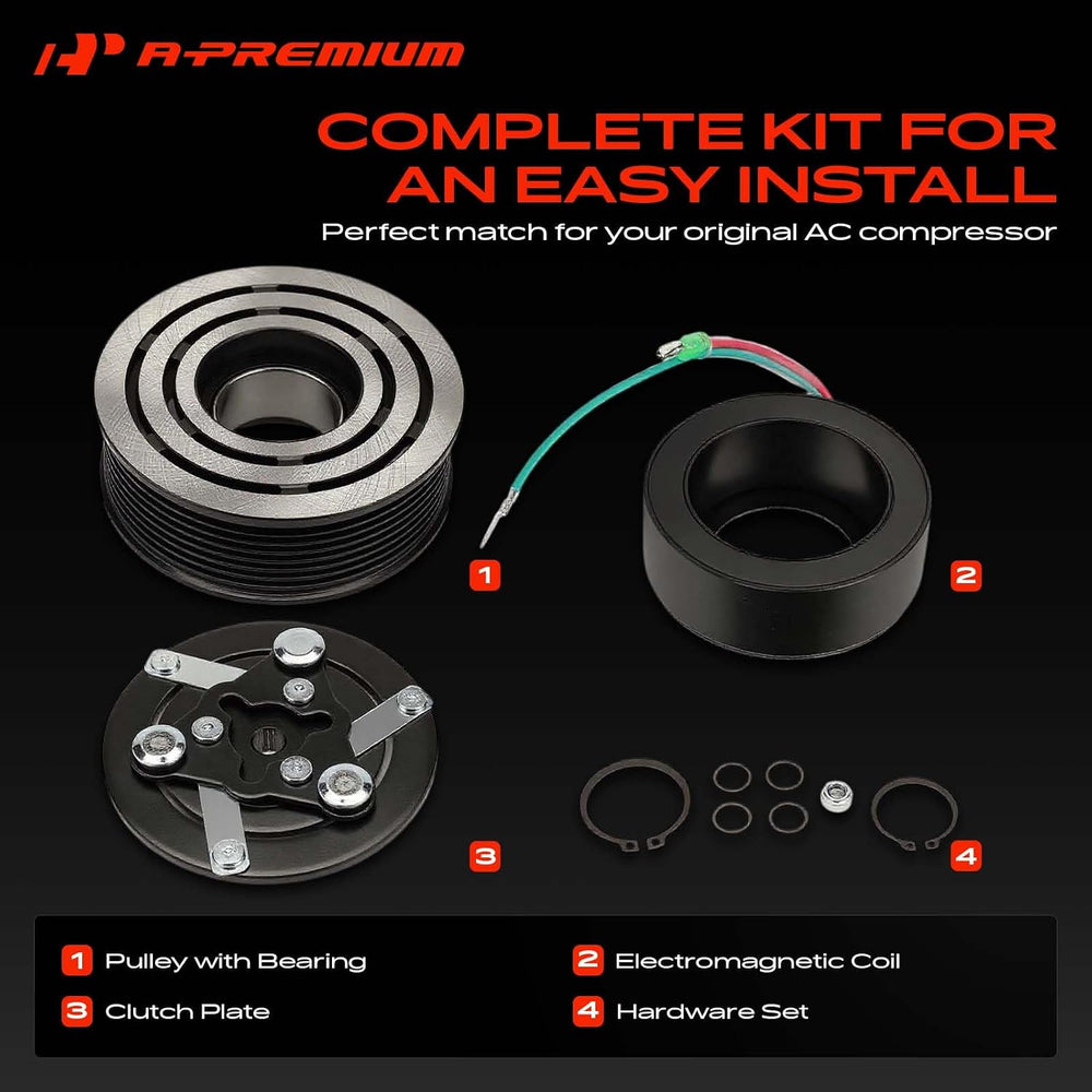 A-Premium Air Conditioner AC Compressor Clutch Kit