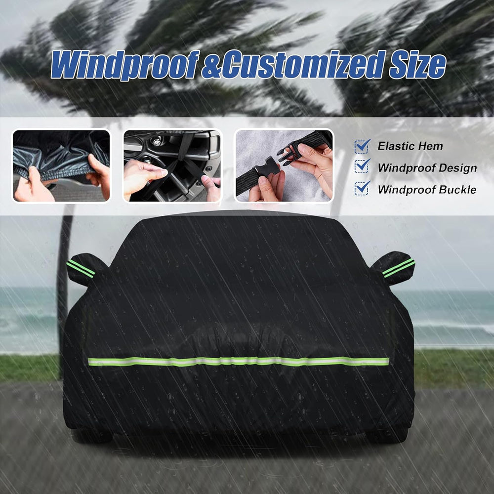 Waterproof Car Covers Fit for 2010-2023 Chevy Camaro(Black) Custom Heavy Duty...