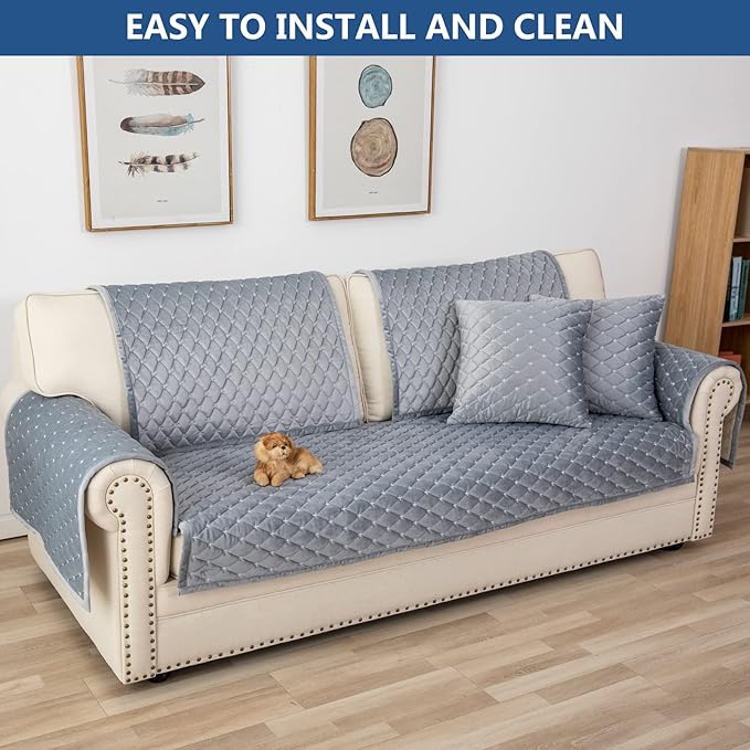 Eismodra Couch Cover, Sectional Couch Covers, Sofa Covers