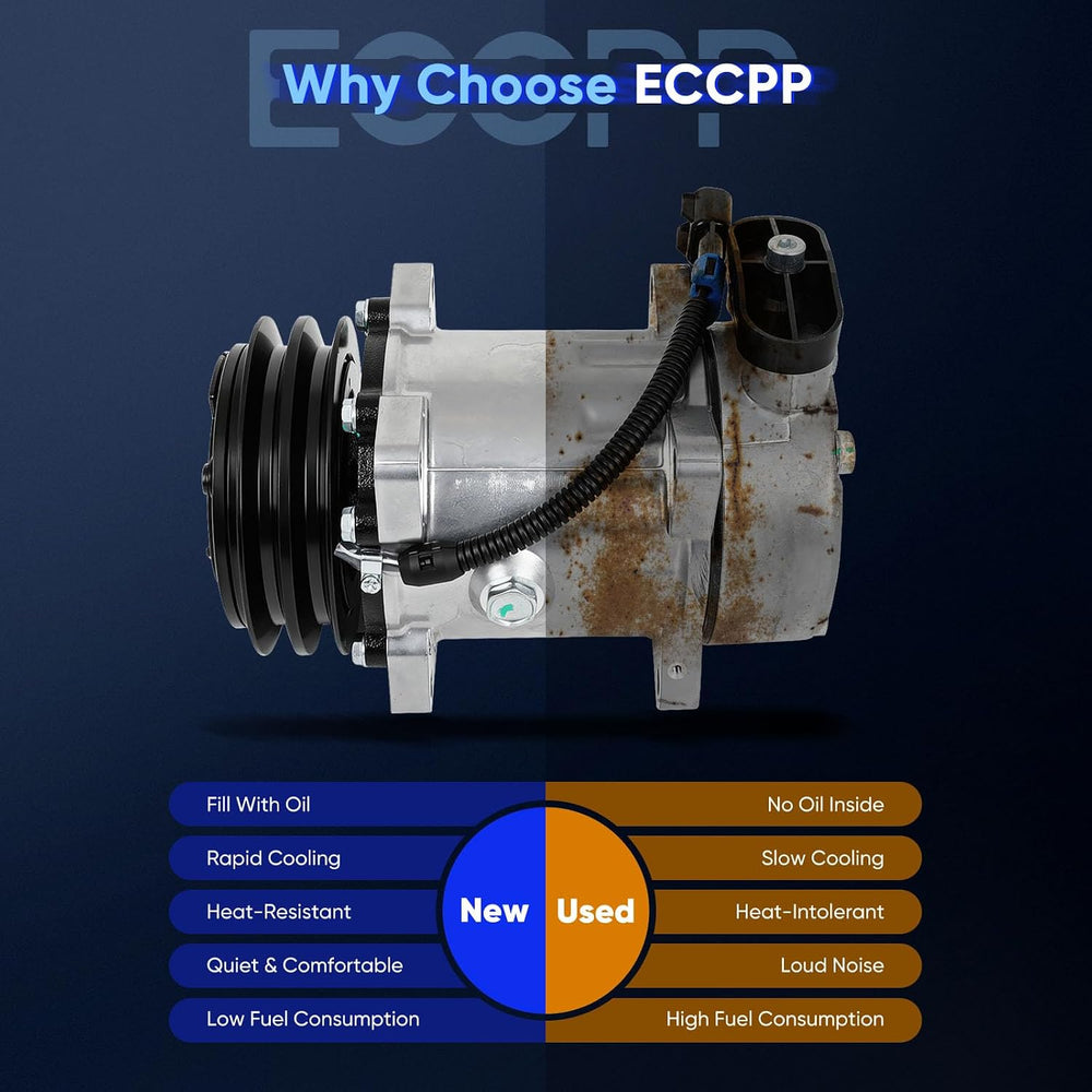 ECCPP AC Compressor for Peterbilt 330 357 377 378 379 1999-2002