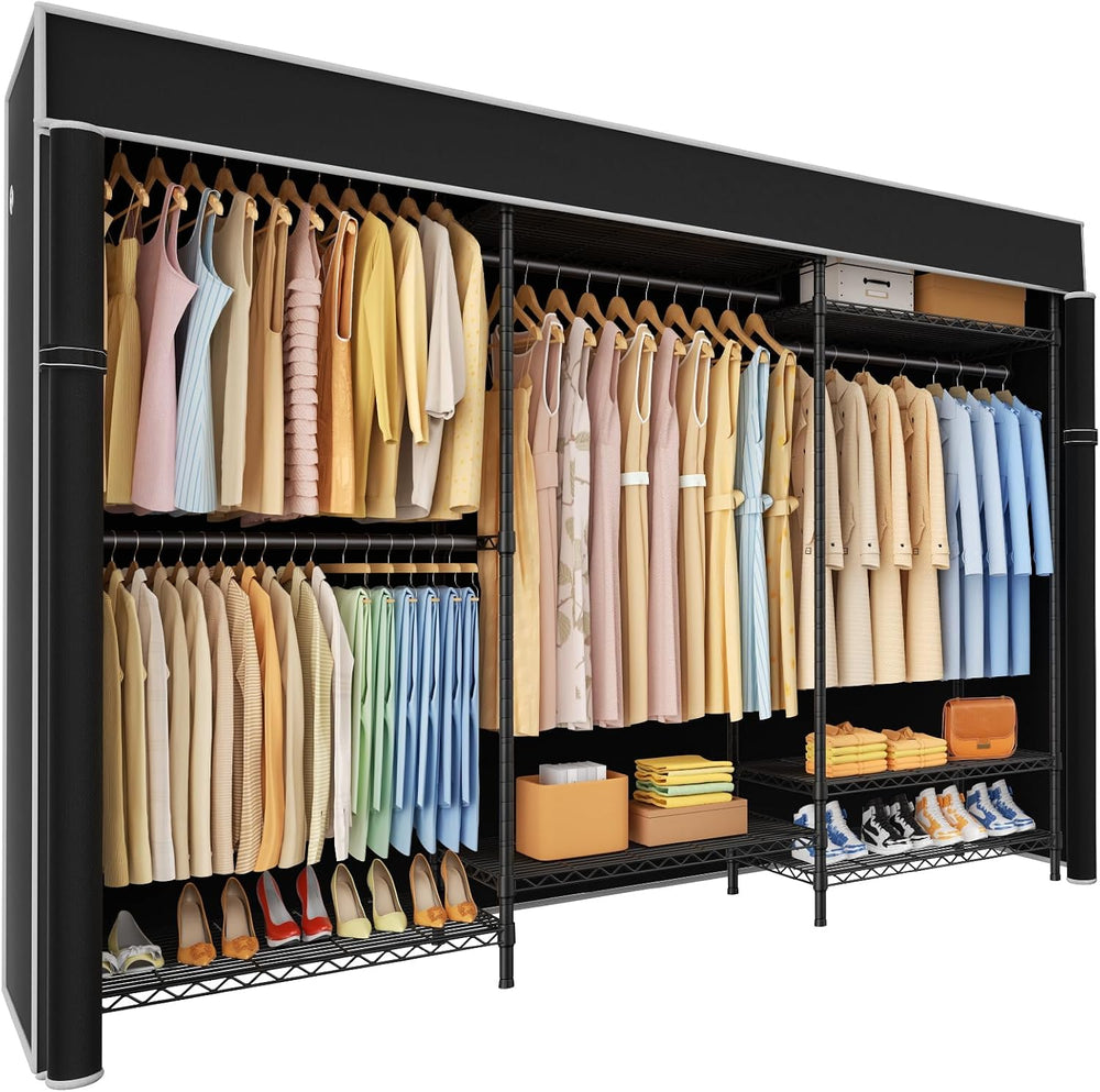 Ulif E13C Pro Heavy Duty Closet Organizer System，Freestanding Clothing Racks ...