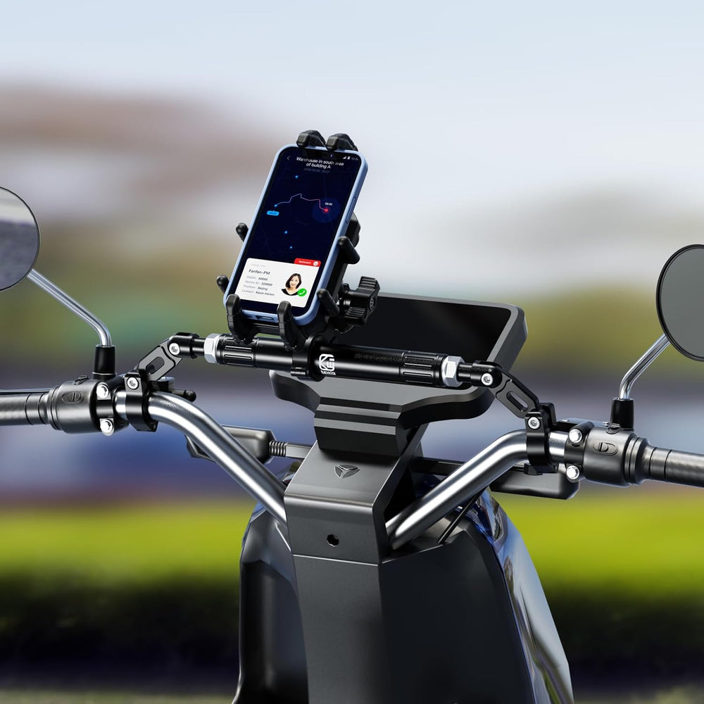 BRCOVAN Motorcycle Cross Bar, Length Adjustable Handlebar Extender
