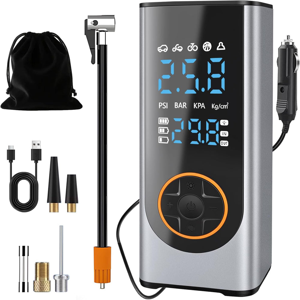 Eleanora Cordless Tyre Inflator Air Compressor 6000 mAh 150PSI 12V DC
