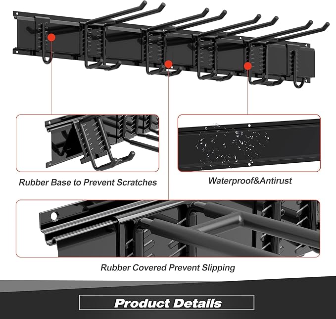 Garage Tool Storage Rack, Heavy Duty Garage Storage Organizer Rack System Wall