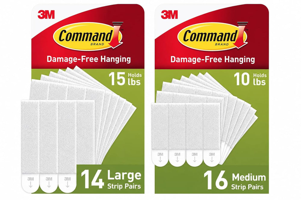 Command Picture Hanging Kit, Medium and Large 30 Pairs, Damage Free