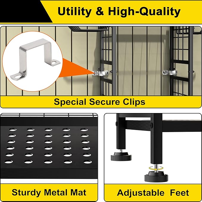 3 Tier Garden Tool Organizer, Garage Storage and Organization, Metal Yard Tools
