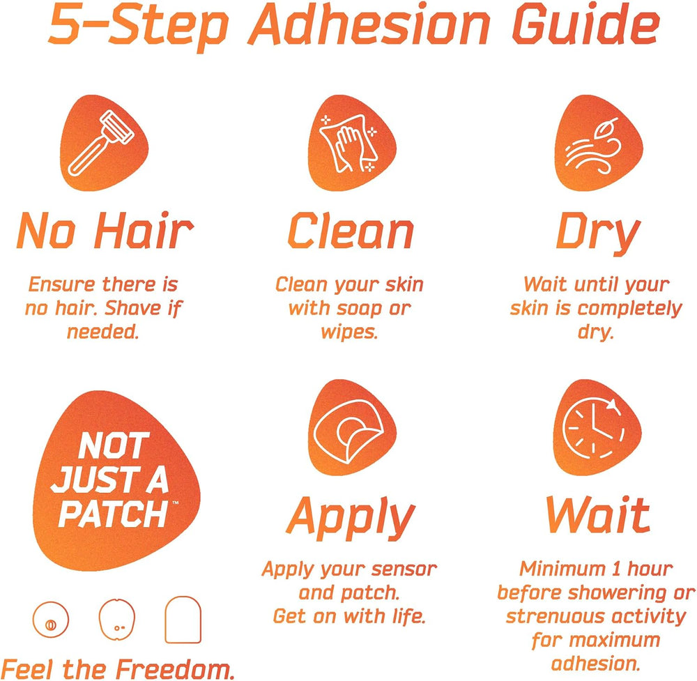 Not Just a Patch Stelo and Dexcom G7 Over Patches - 20 Pack, Multicolor