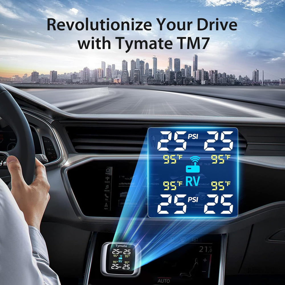 Tymate TM7 RV Tire Pressure Monitoring System, TPMS Set of 4 Sensors