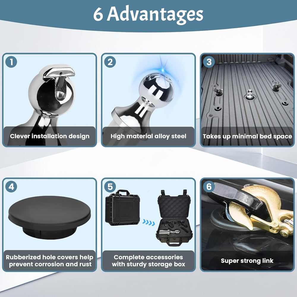 60618 Puck System Gooseneck Hitch Ball Kit, for 2013-2023 Dodge RAM 2500 3500...
