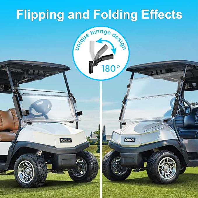 Upgraded Club Car Precedent Windshield, Golf Cart Windshield