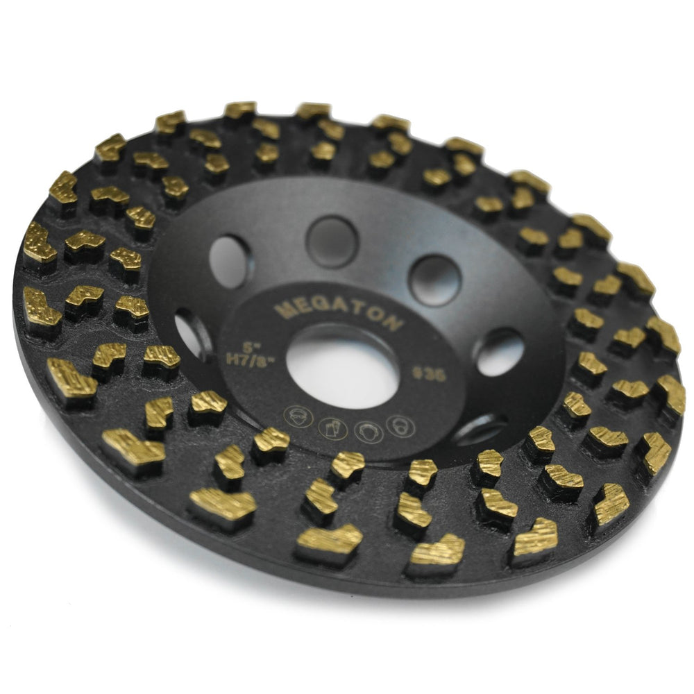 Megatron 5" Diamond Cup Grinding Removing Disc Wheel for Any Concrete, P...