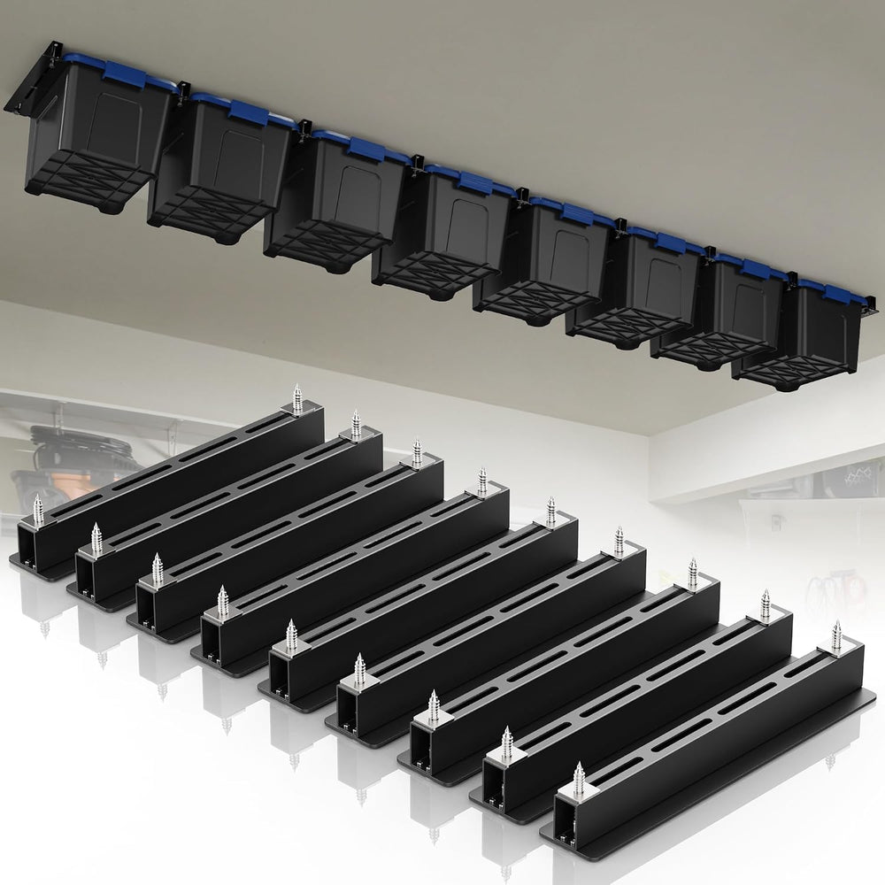 WooFog Overhead Garage Storage Rack, Garage Ceiling Storage Racks, Heavy Duty...