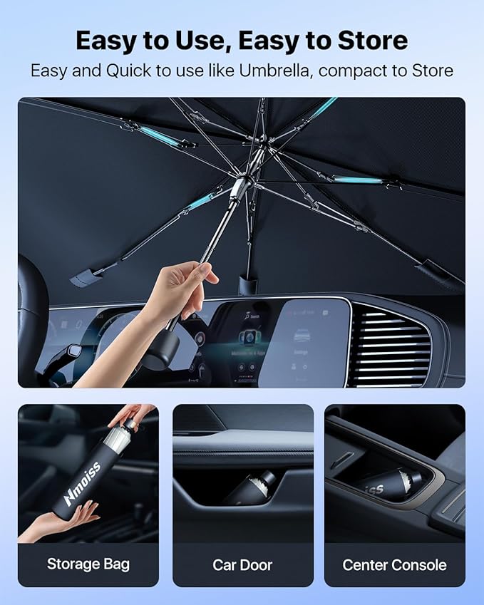 Nmoiss Windshield Sun Shade Umbrella