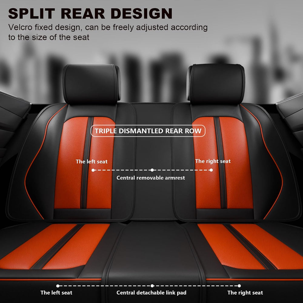 5PCS H7 Front and Back Car Seat Covers Auto Interior Accessories with Water P...