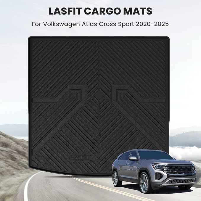 LASFIT Cargo Mat for Volkswagen Atlas Cross Sport 2020-2025, Custom Fit