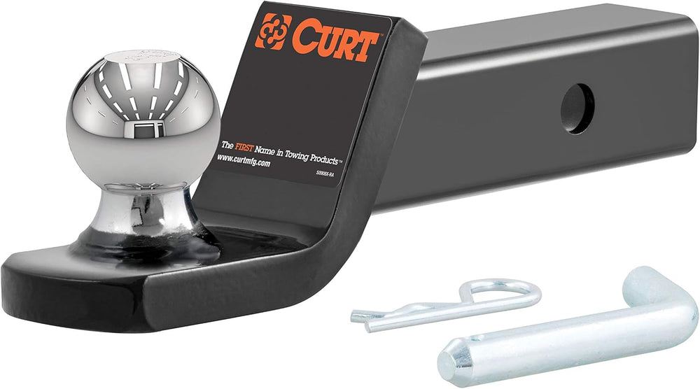 CURT 45134 Fusion Trailer Hitch Ball Mount with 2" Ball, 7,500 lb, 2&quo...