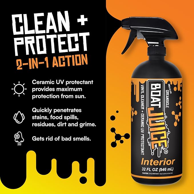 Boat Juice Necessity Boat Cleaner Kit | Exterior Water Spot Remover, Interior