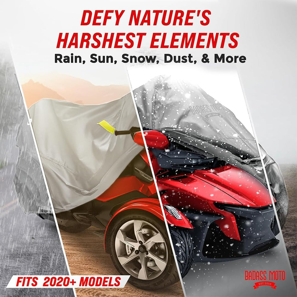 Badass Moto Waterproof for Can-Am Spyder RT Limited Cover 2020-2026, Gray | A...