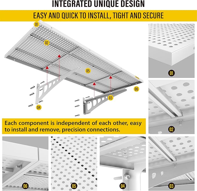 4-pack 1.64x4ft Adjustable Garage Wall Shelving 1120lbs Load Capacity Heavy