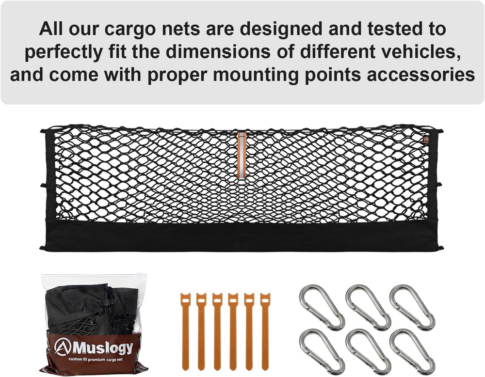 Muslogy Cargo Net for 2013-2026 Chevy Silverado GMC Sierra 1500/2500/3500HD