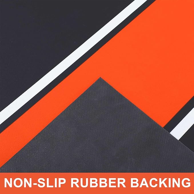 78 x 31 Inch Motorcycle Mat Garage Floor Rug Washable Parking Mats