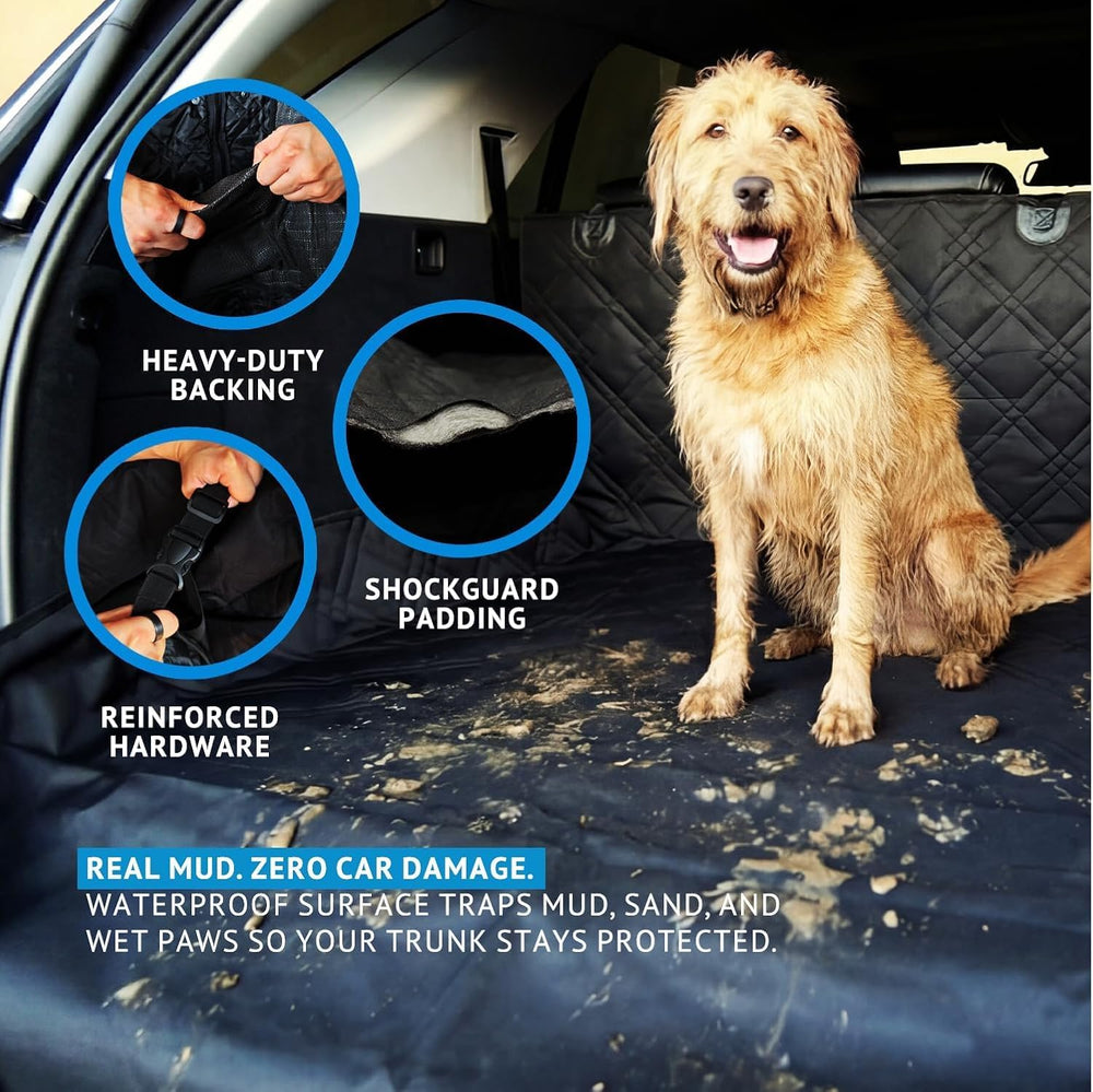 Bulldogology SUV Cargo Liner for Dogs 55"x106" Heavy Duty Pet Trunk...